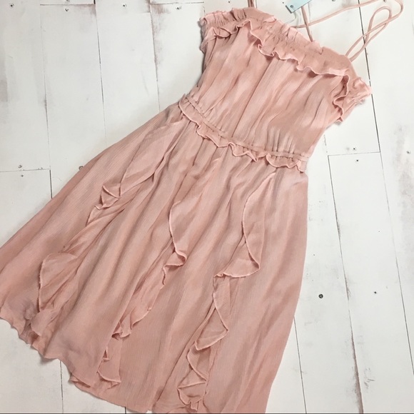 *LAST ONE* Boho Peachy Ruffle Dress - Picture 3 of 7